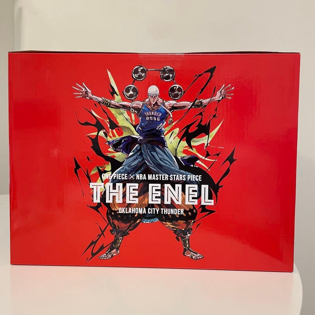 One Piece x NBA Master Stars Piece Enel Oklahoma City Thunder Figure Bandai New 2