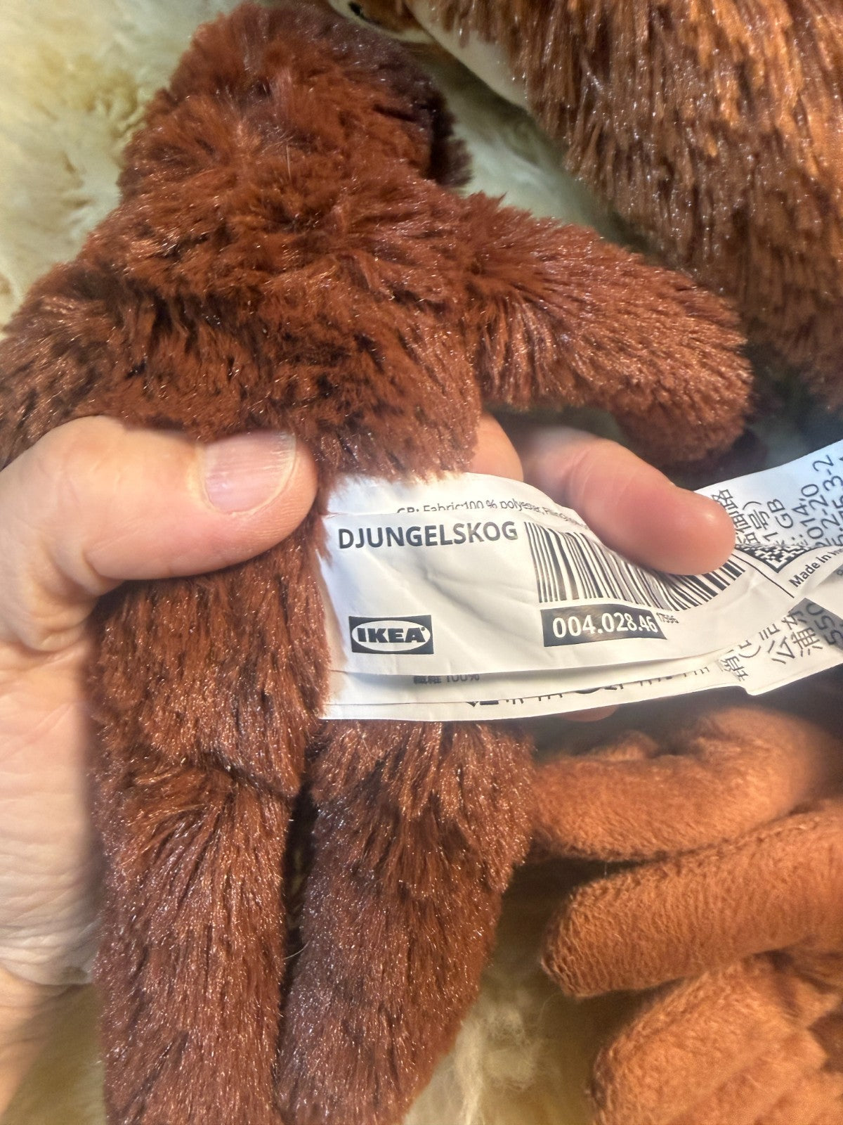 IKEA DJUNGELSKOG Orangutan Plush Punch Parent & Baby Stuffed Animal Pair JAPAN4