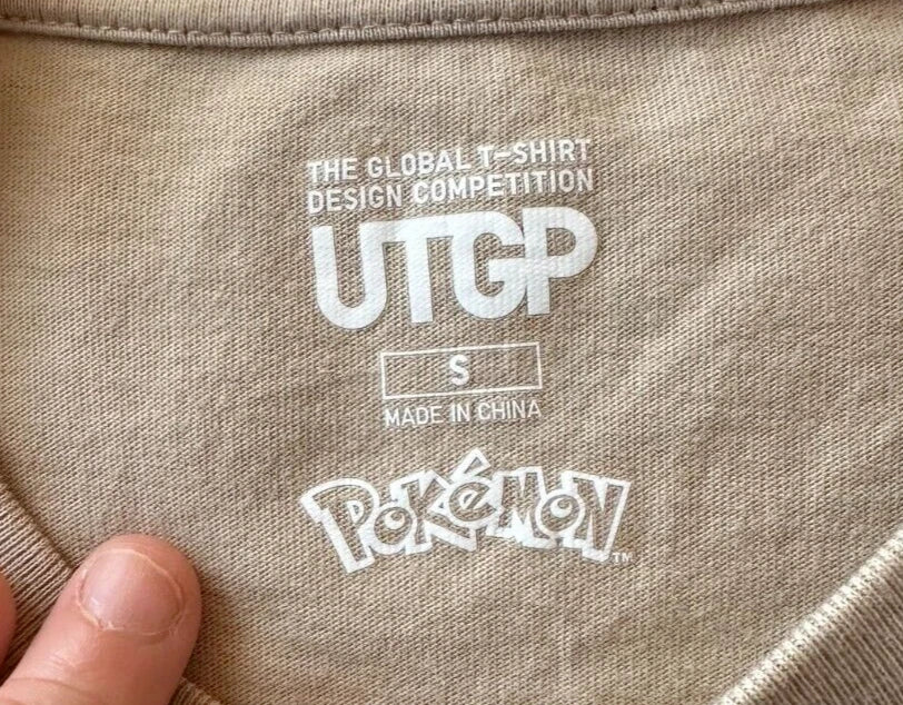 POKEMON Magikarp Hokusai Uniqlo T-Shirt S size Short Sleeve Crew Neck JAPAN