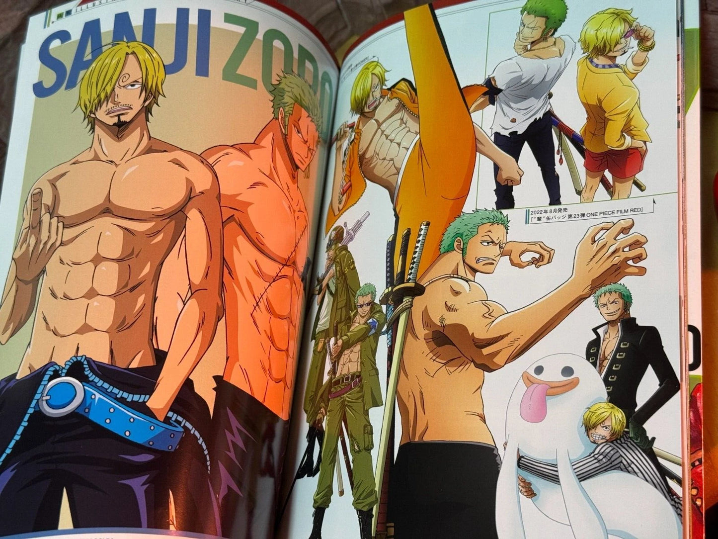 ONE PIECE Magazine Both Wings Zoro and Sanji Book Double-page poster Sticker JPN