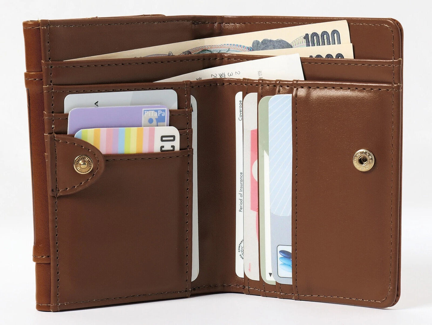 SNOOPY Famous Quotes Series Bi-fold Wallet Synthetic Leather Yellow JAPAN NEW
