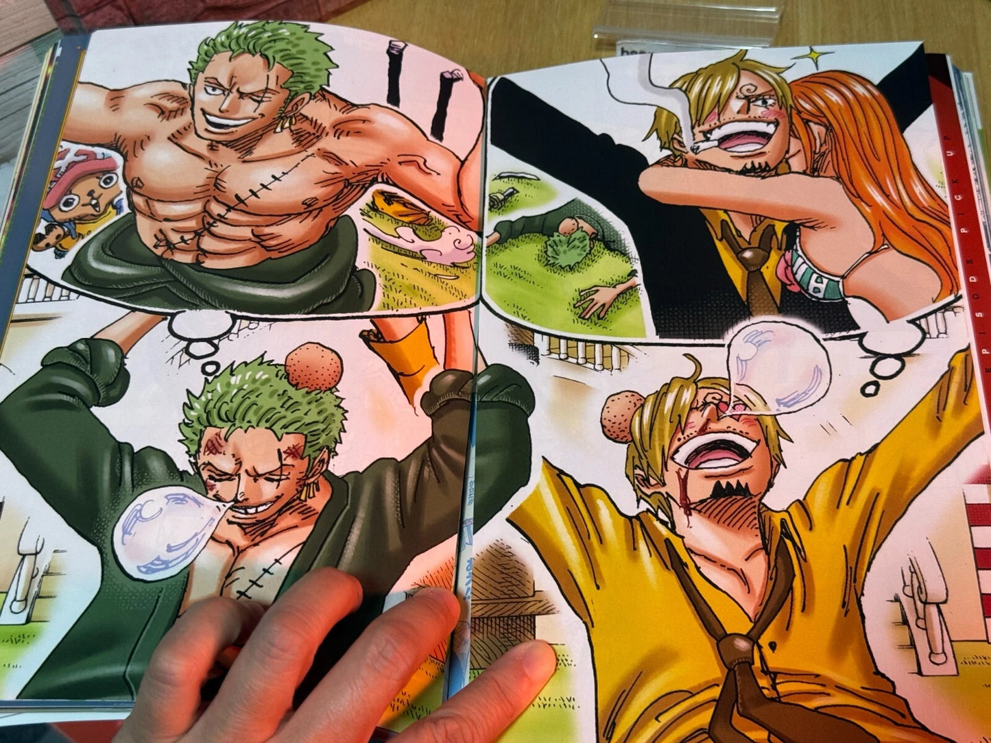 ONE PIECE Magazine Both Wings Zoro and Sanji Book Double-page poster Sticker JPN