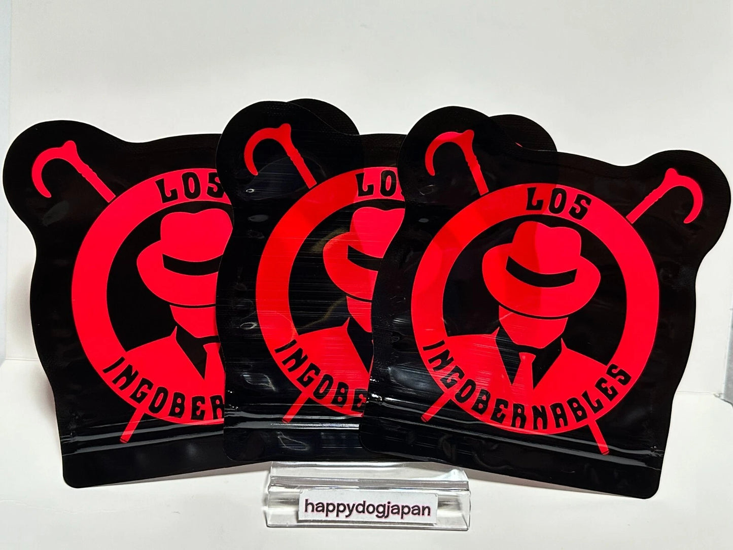 NEW JAPAN PRO-WRESTLING 50th Anniversary Zip Bag 3piece die cut film L・I・J JAPAN
