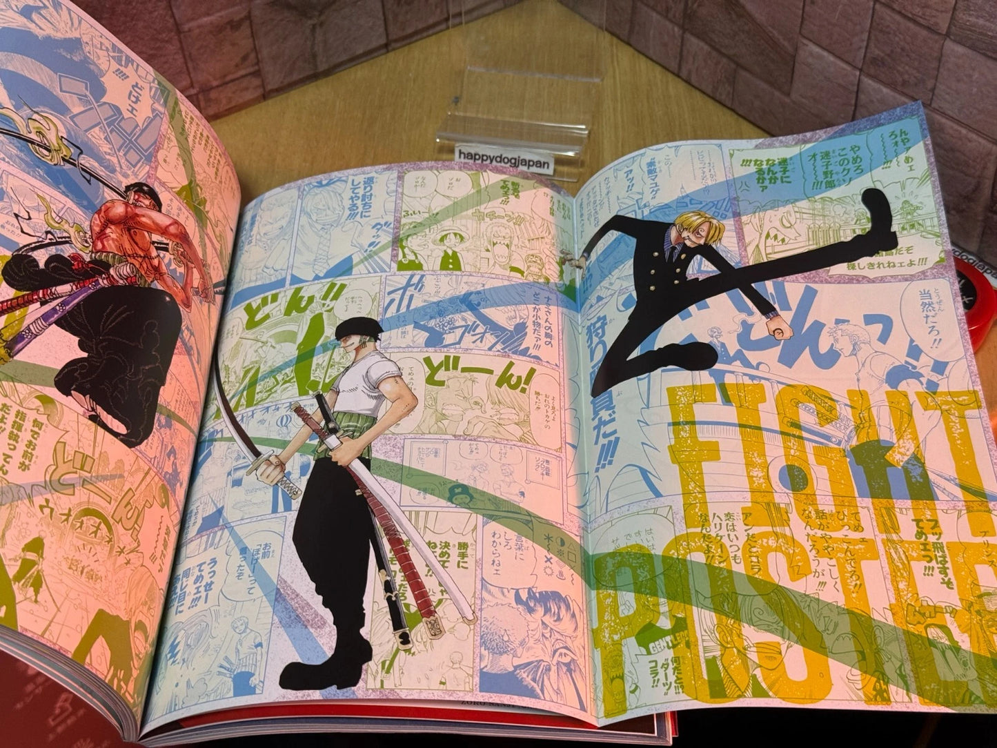 ONE PIECE Magazine Both Wings Zoro and Sanji Book Double-page poster Sticker JPN