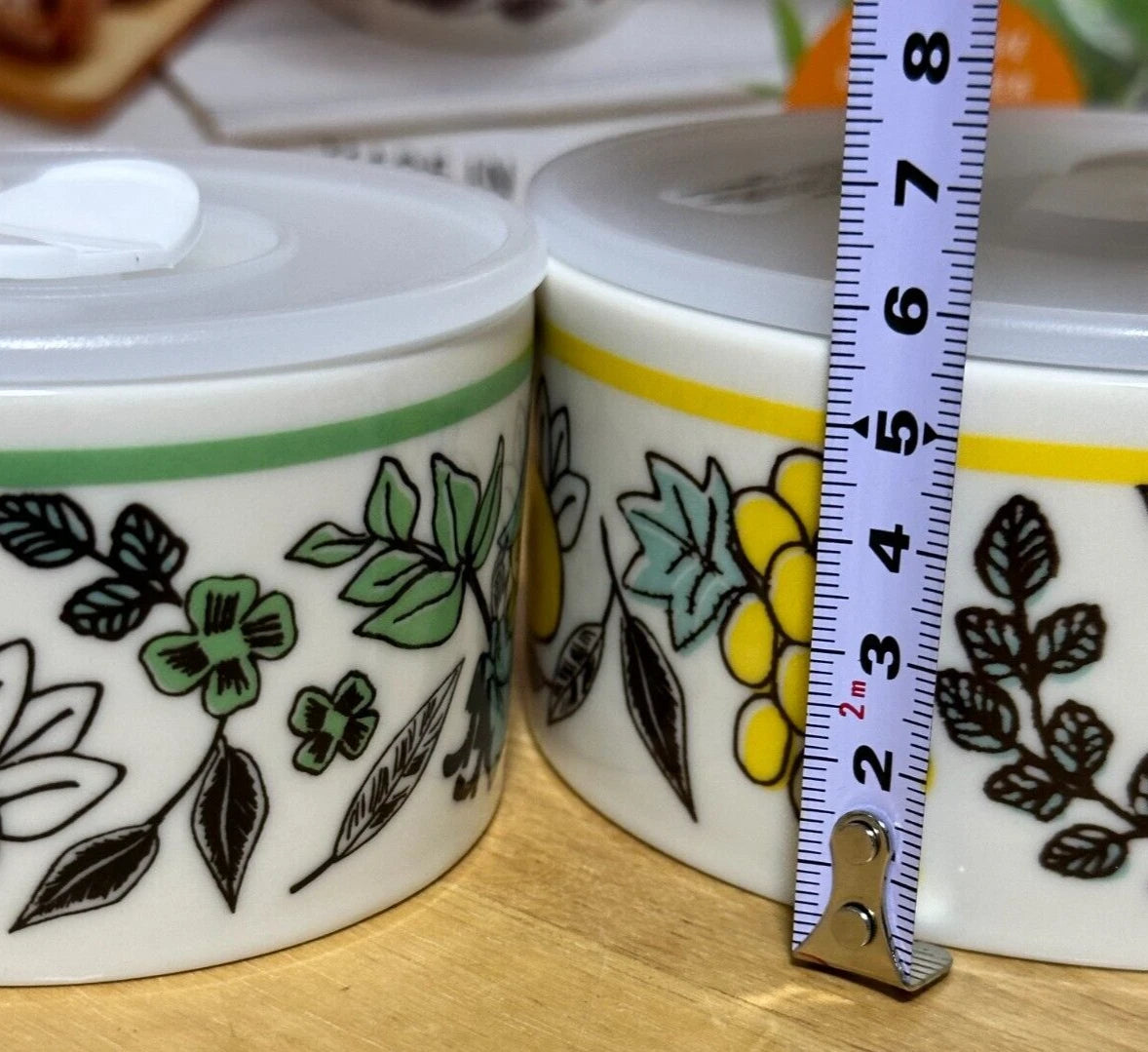 Moomin Microwave Food Stocker Container 3.5"-5" Set of 4 NEW Made in JAPAN