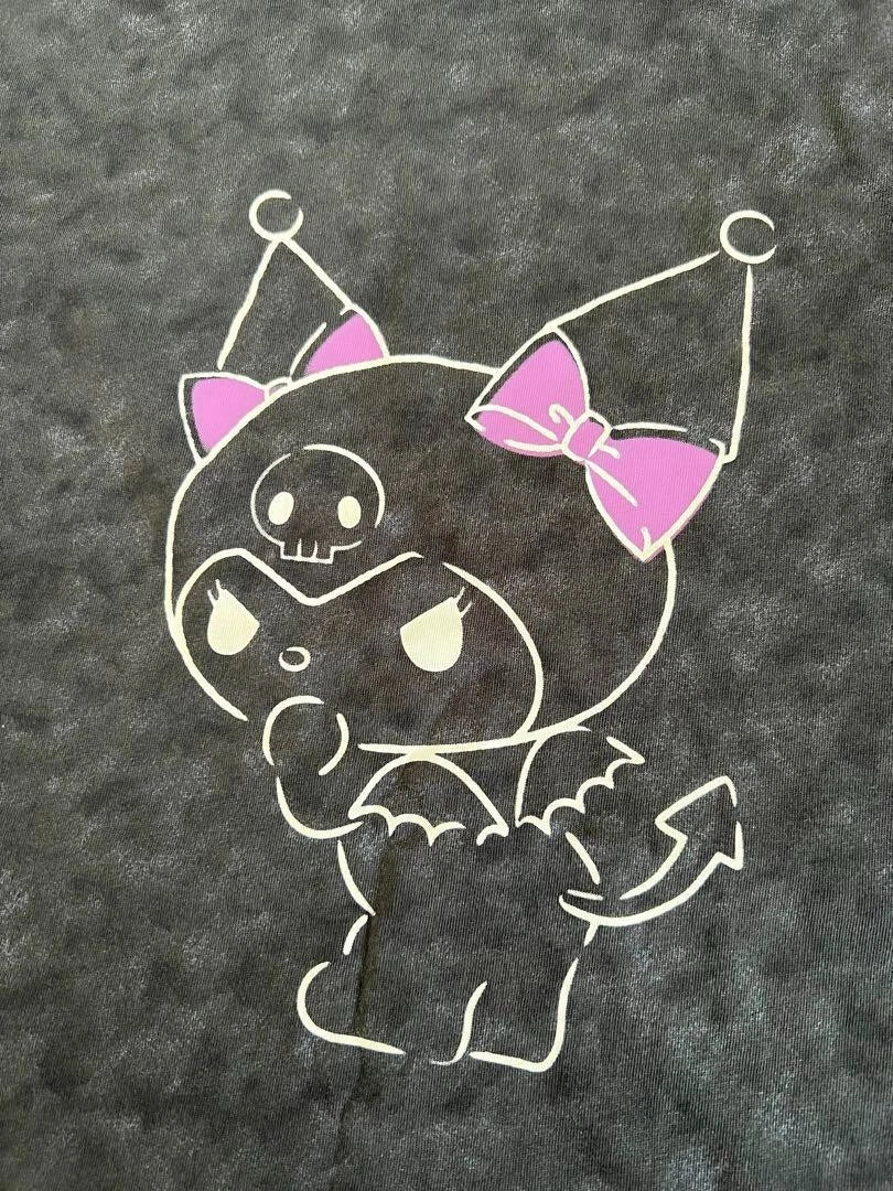 UNIQLO Sanrio KUROMI & MY MELODY T-shirt Oversize Fit M size Dark Gray JAPAN