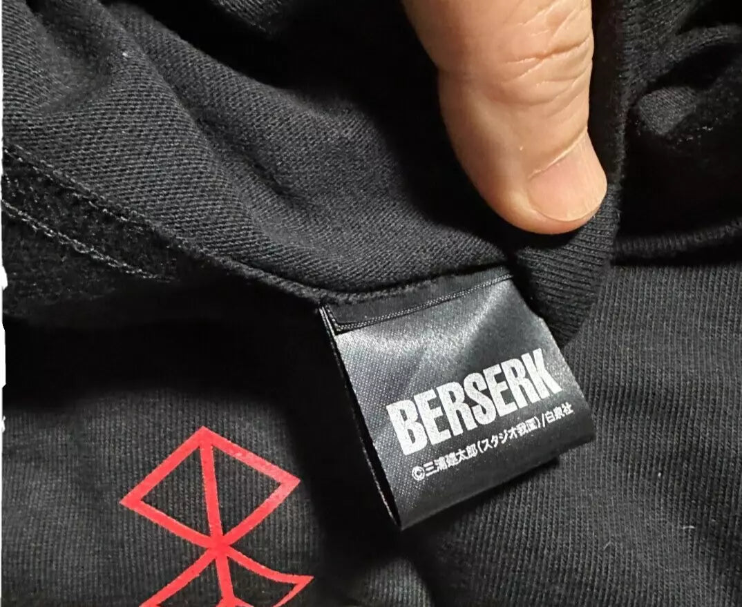 BERSERK Exhibition Limited Official T-shirt Size M (US S) ZOD RARE Black JAPAN