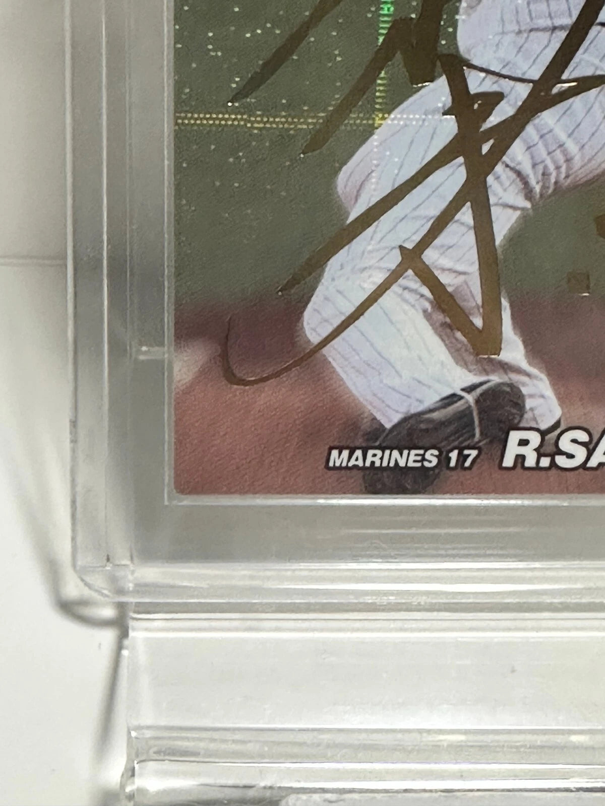 ROKI SASAKI 2022 STAR CARD #S-16 Gold Printed signed Calbee Lotte Marines JAPAN