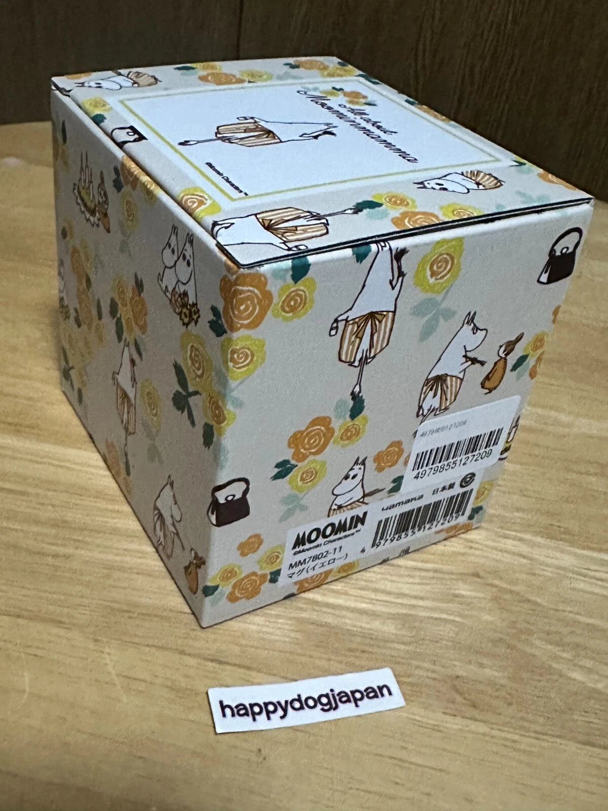 Moomin Official Mug All about Moominmamma Yellow NEW MM7802-11 From JAPAN