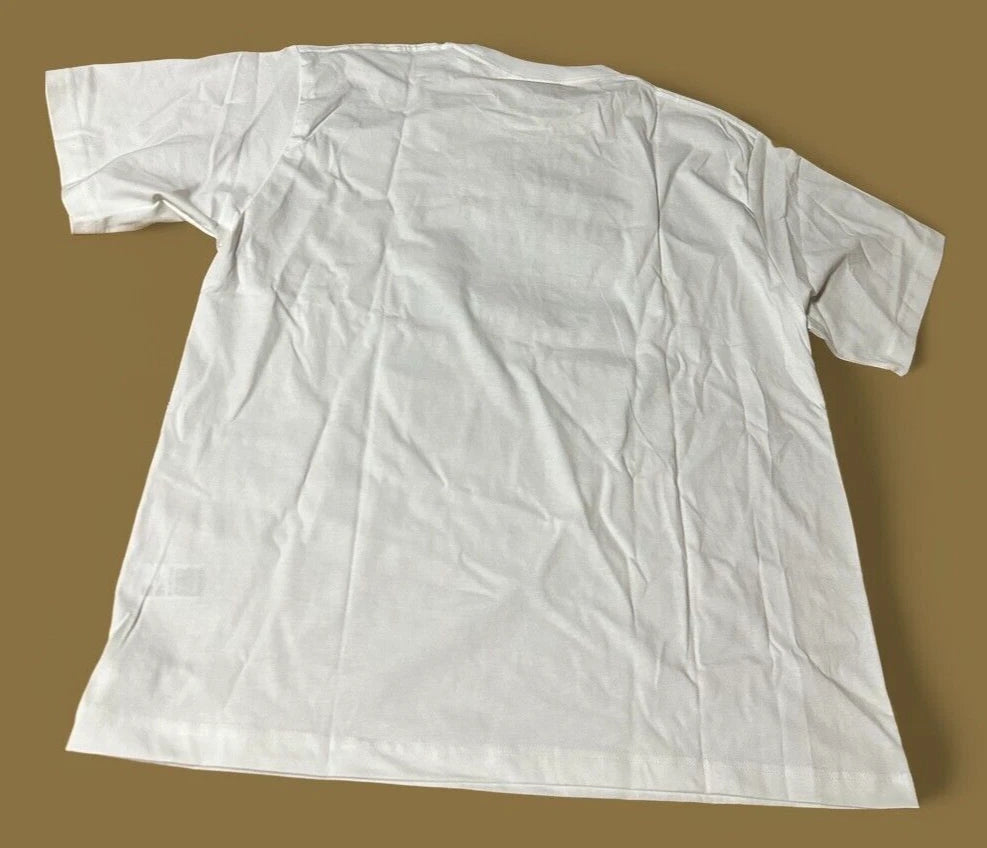 ONE PIECE x GU TV 25th Anniversary STRAW HAT CREW T-shirt White XL Size JAPAN