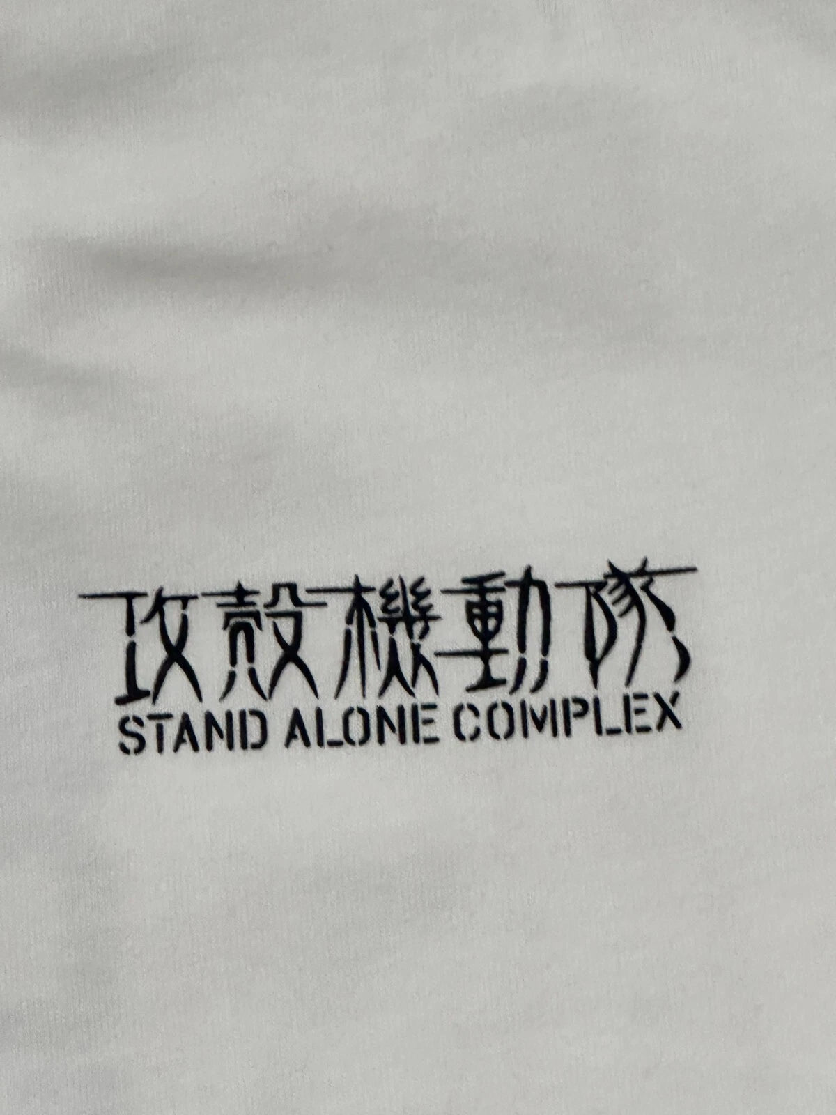 GHOST IN THE SHELL GU T-shirt Stand Alone Complex Water Scorpion Motoko XL JAPAN