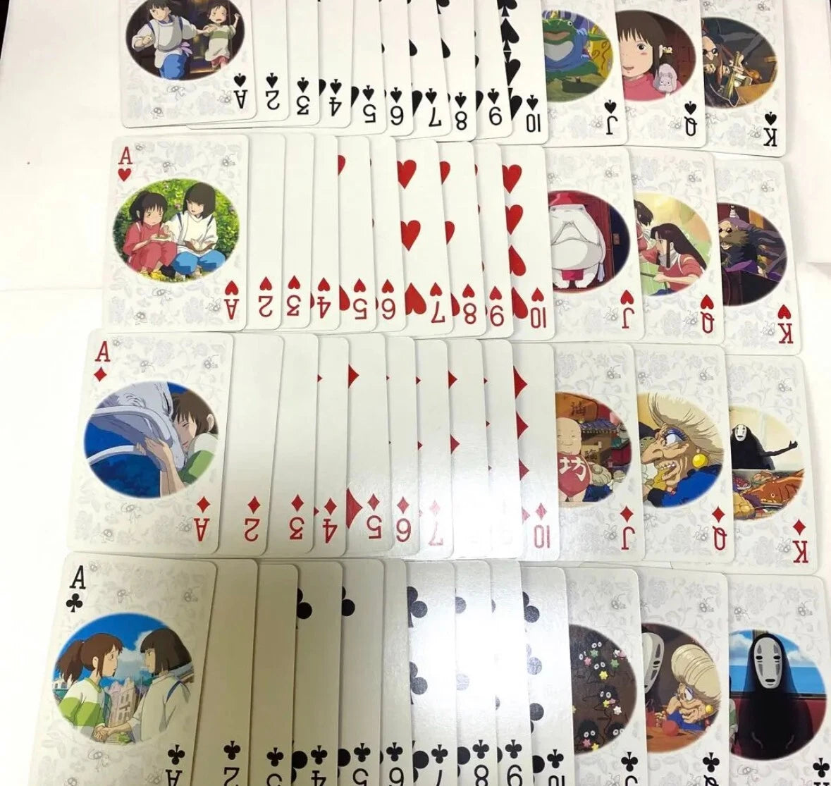 Studio Ghibli Spirited Away playing cards Chihiro Yubaba no-face NEW From JAPAN