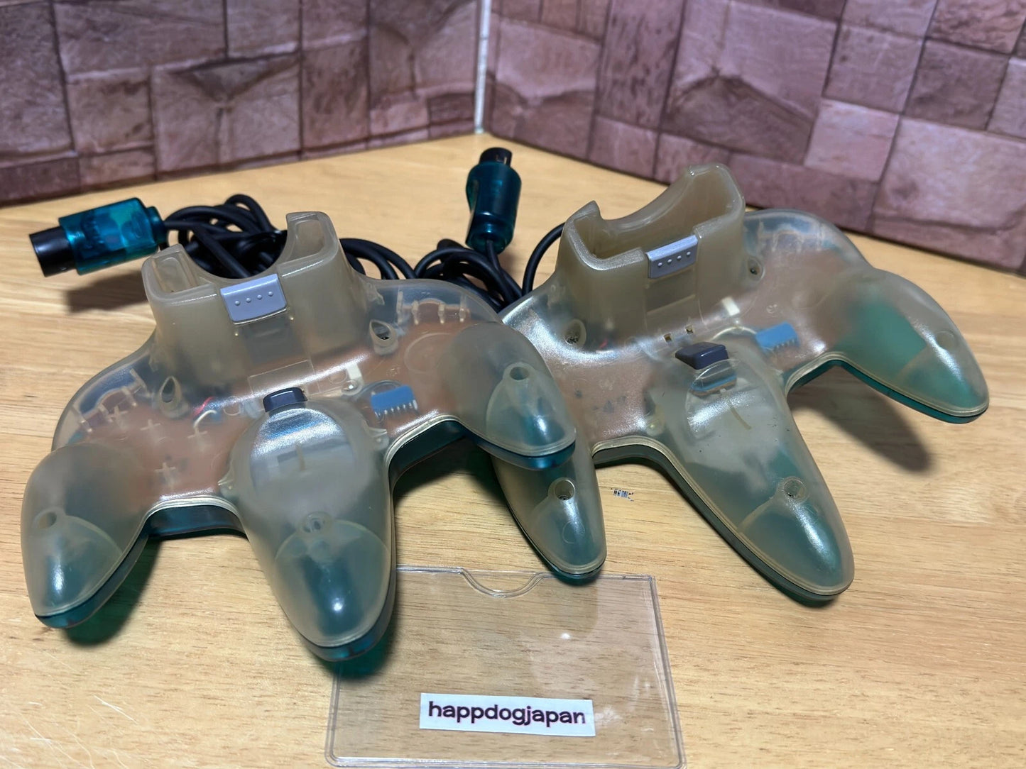 Nintendo 64 Clear Blue Console 2 Controllers NTSC-J Power & AV Cable Tested JPN
