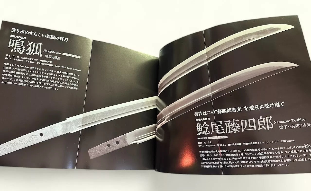 SAMURAI SWORD Illustrated Book Famous 270 Swords Life-size Katana poster JAPAN