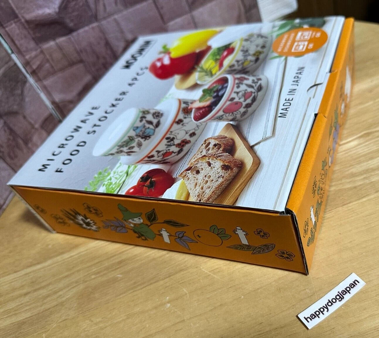 Moomin Microwave Food Stocker Container 3.5"-5" Set of 4 NEW Made in JAPAN