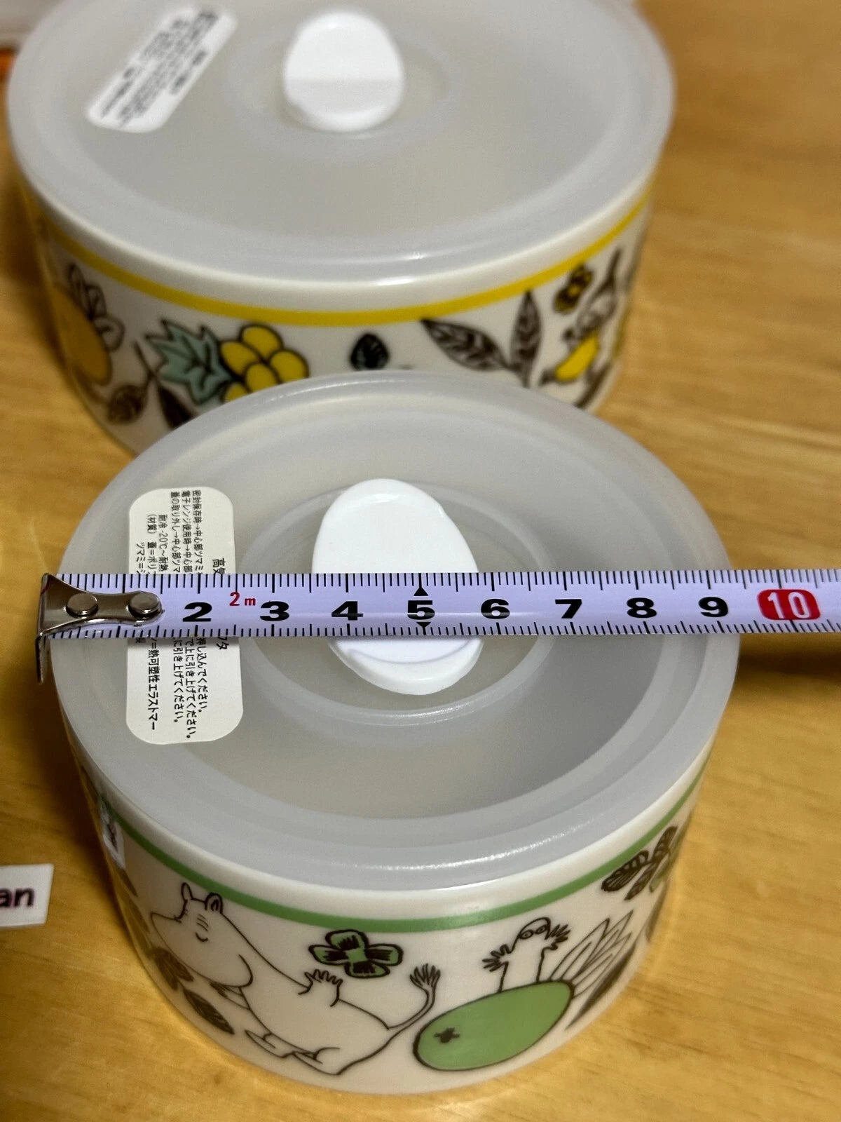 Moomin Microwave Food Stocker Container 3.5"-5" Set of 4 NEW Made in JAPAN