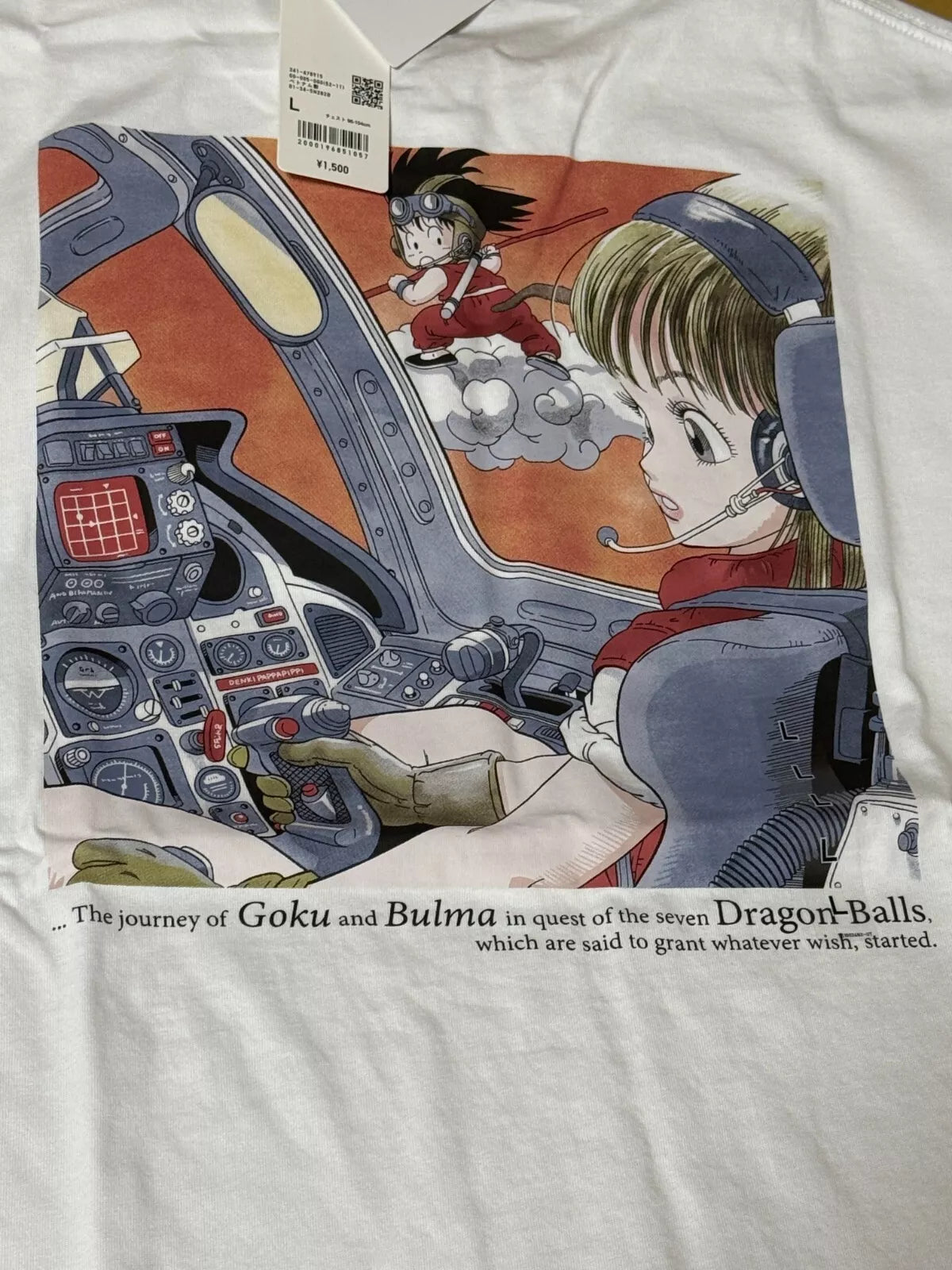 DRAGON BALL Uniqlo UT graphic 2025 T-shirt regular Goku Bulma White L JAPAN