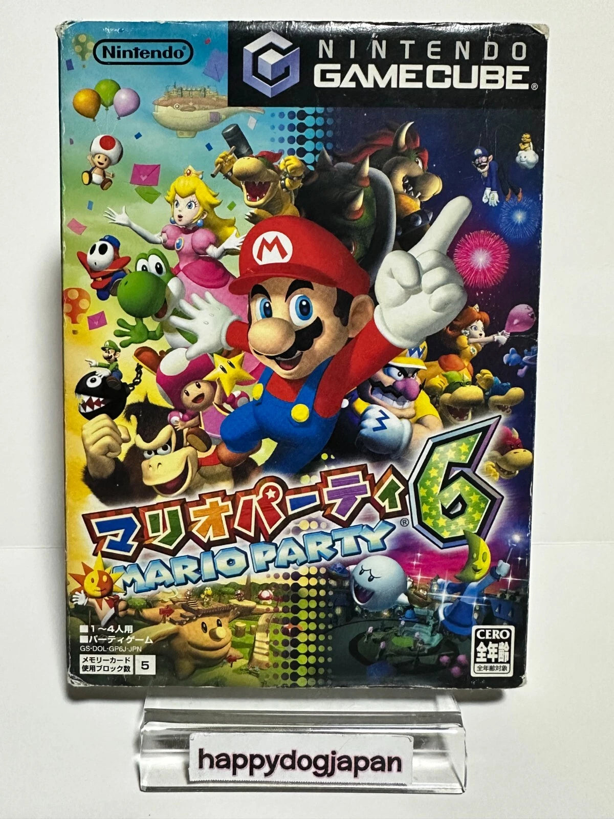 Nintendo GC Game Cube Mario Party 6 & microphone NTSC-J Working Good From Japan
