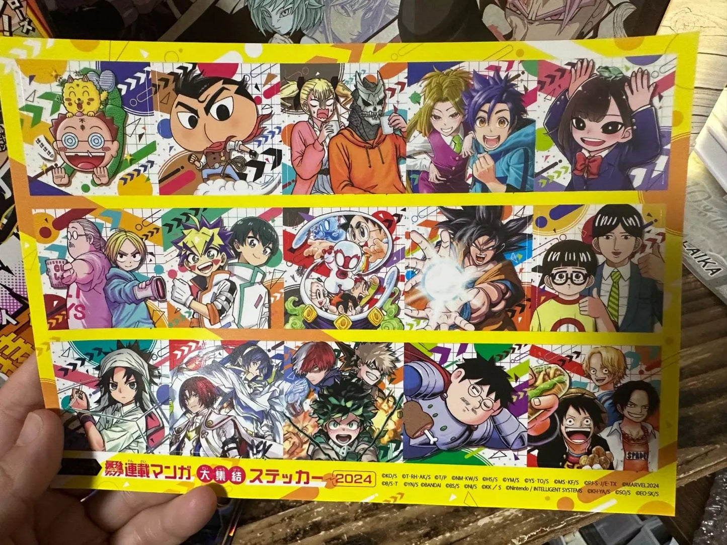 SAIKYO JUMP Nov 2024 DORAGON BALL DAIMA Vegeta Yu-gi-oh Card Poster Sticker JPN