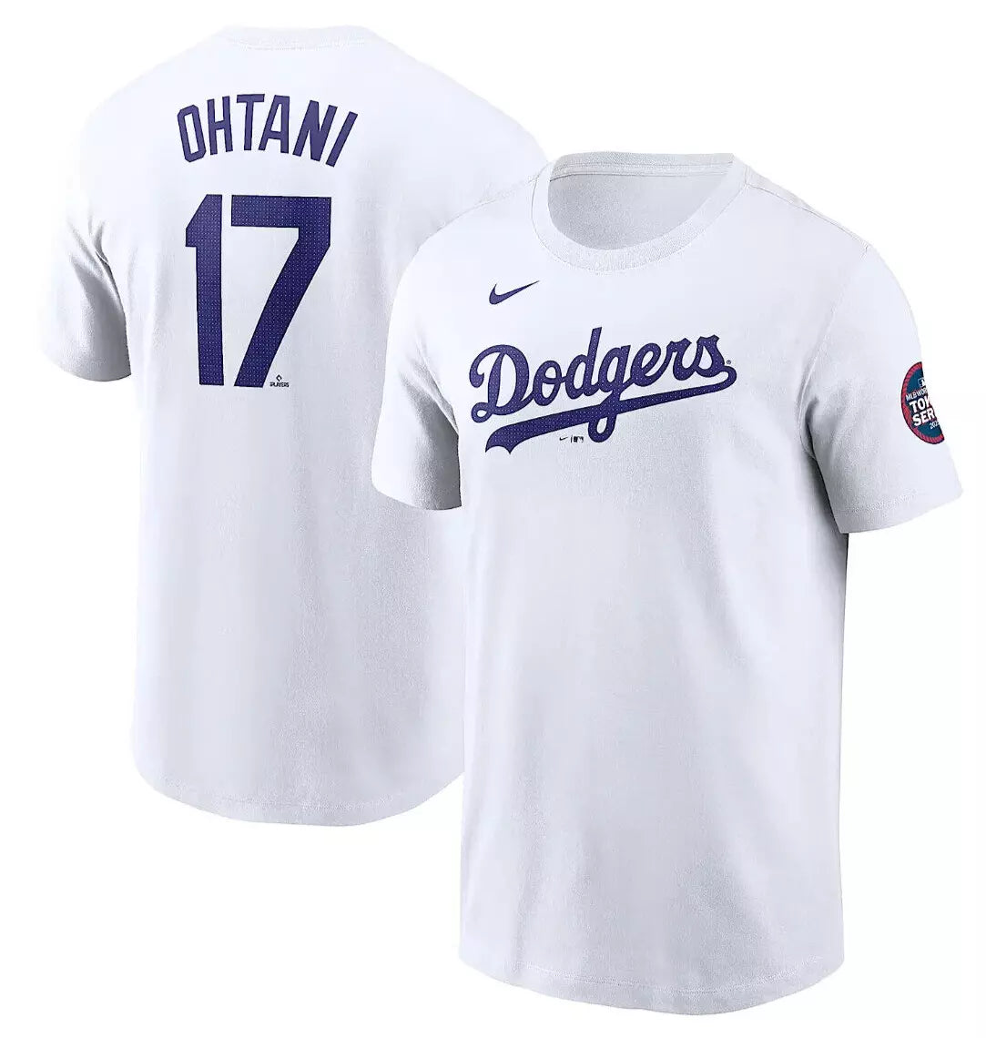 NIKE SHOHEI OTANI MLB Tokyo Series Dodgers T-Shirt L size White From JAPAN