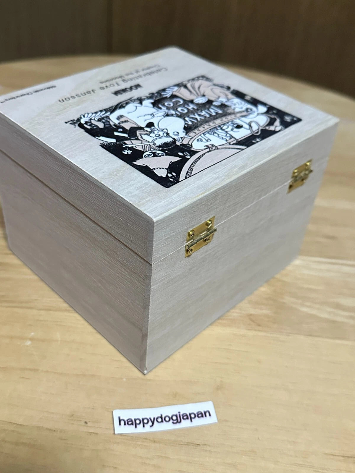 Moomin Official Wooden Boxed Mug Celebrating Tove Jansson Beige MM8003-11H JAPAN