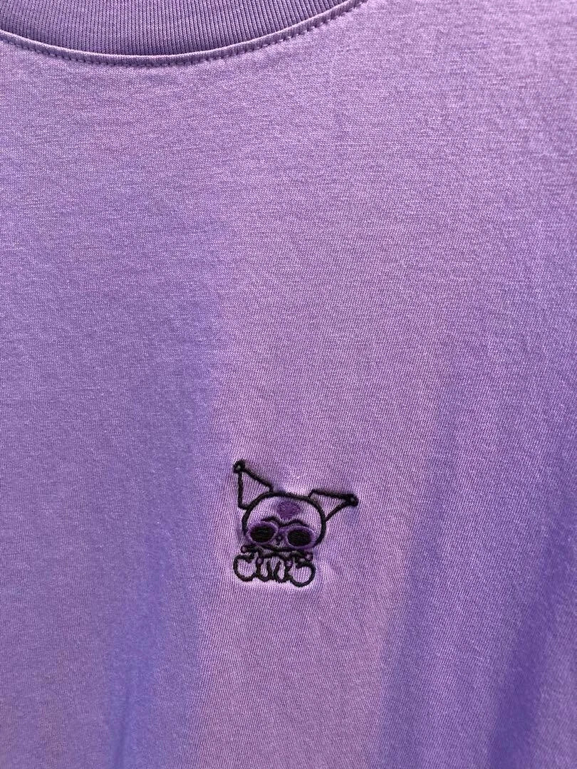 UNIQLO Sanrio KUROMI & MY MELODY T-shirt Oversize Fit XL size Purple JAPAN