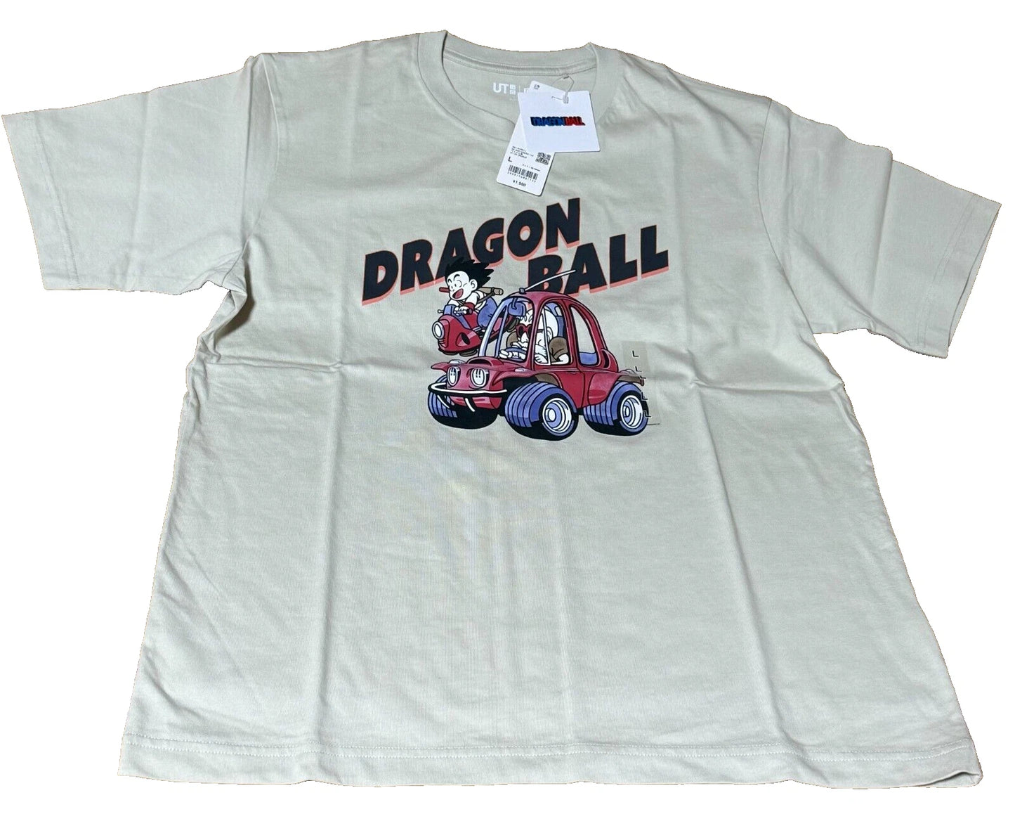 DRAGON BALL Uniqlo UT graphic 2025 T-shirt regular crew neck Natural L JAPAN