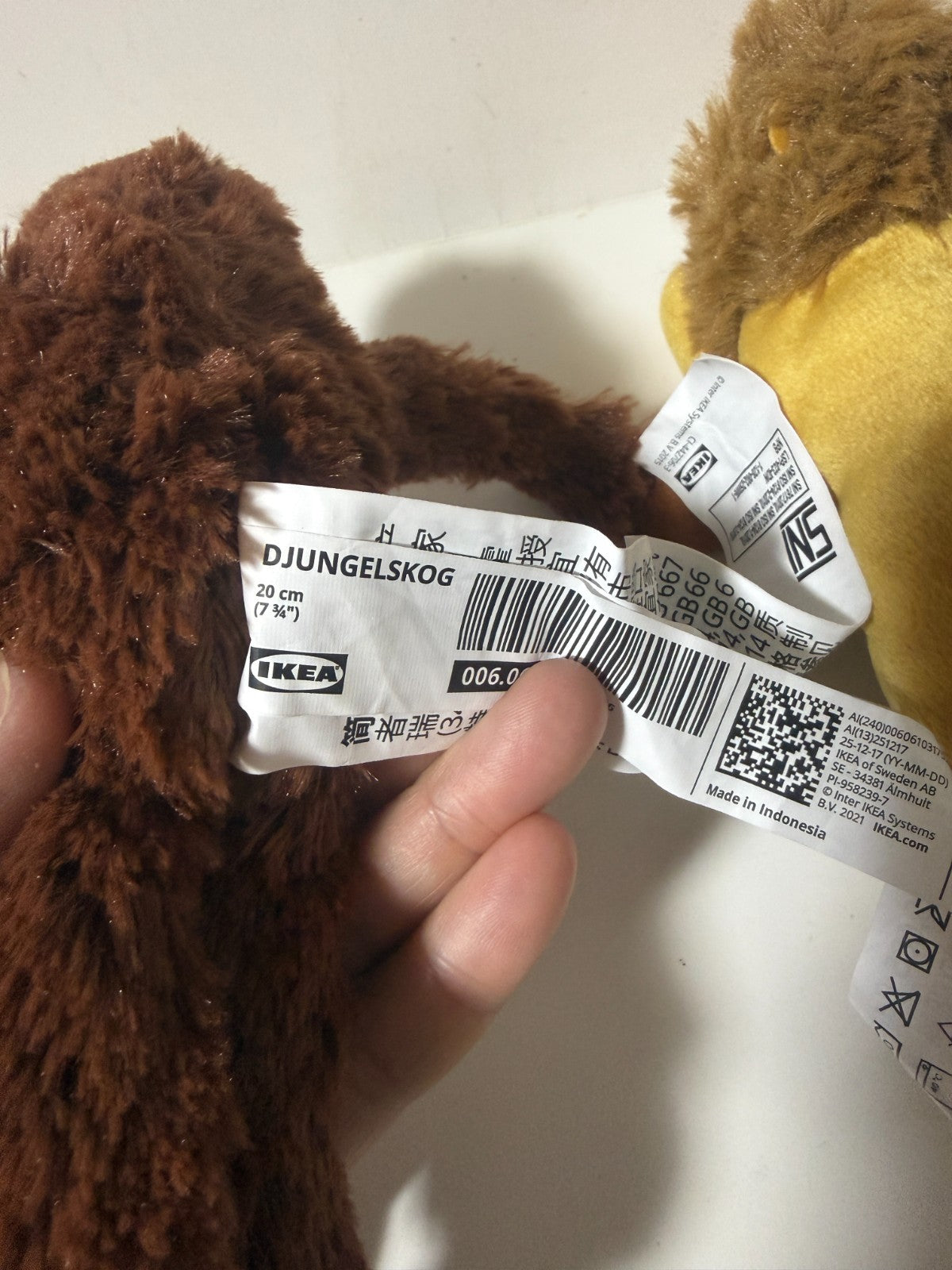 IKEA Orangutan Plush Punch with Lion Plush Jungle Friends Stuffed Toy Set JAPAN7