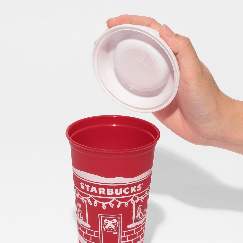 Starbucks Japan Holiday 2025 Reusable Cup 473ml Red & Cap Bearista Kawaii Gift9