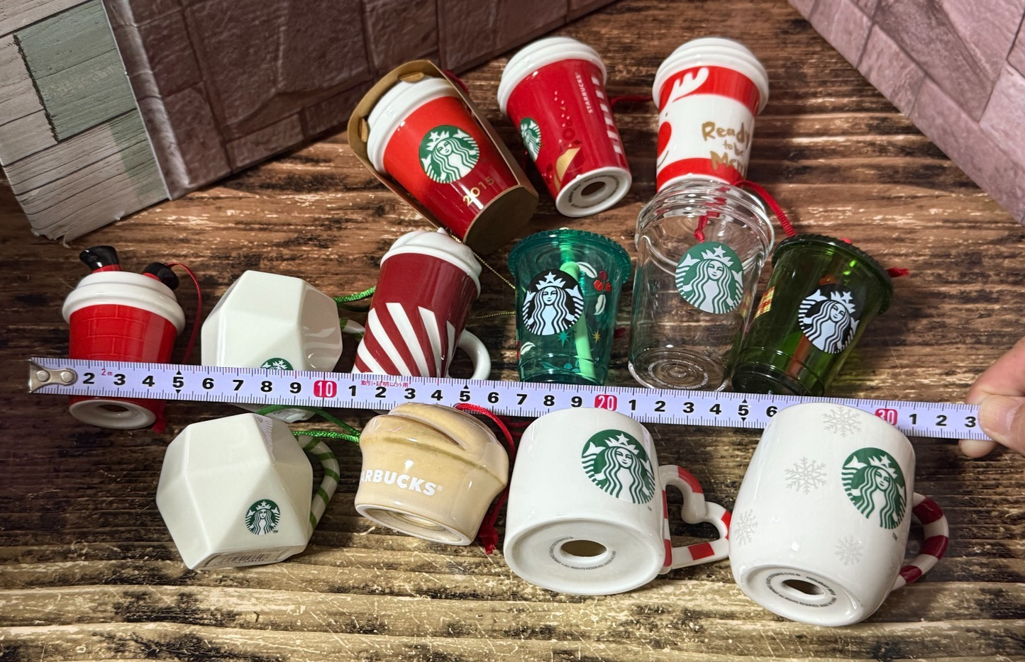 Starbucks Mini Cup Ornament Lot Mug Tumbler Set Holiday Limited Japan Exclusive7