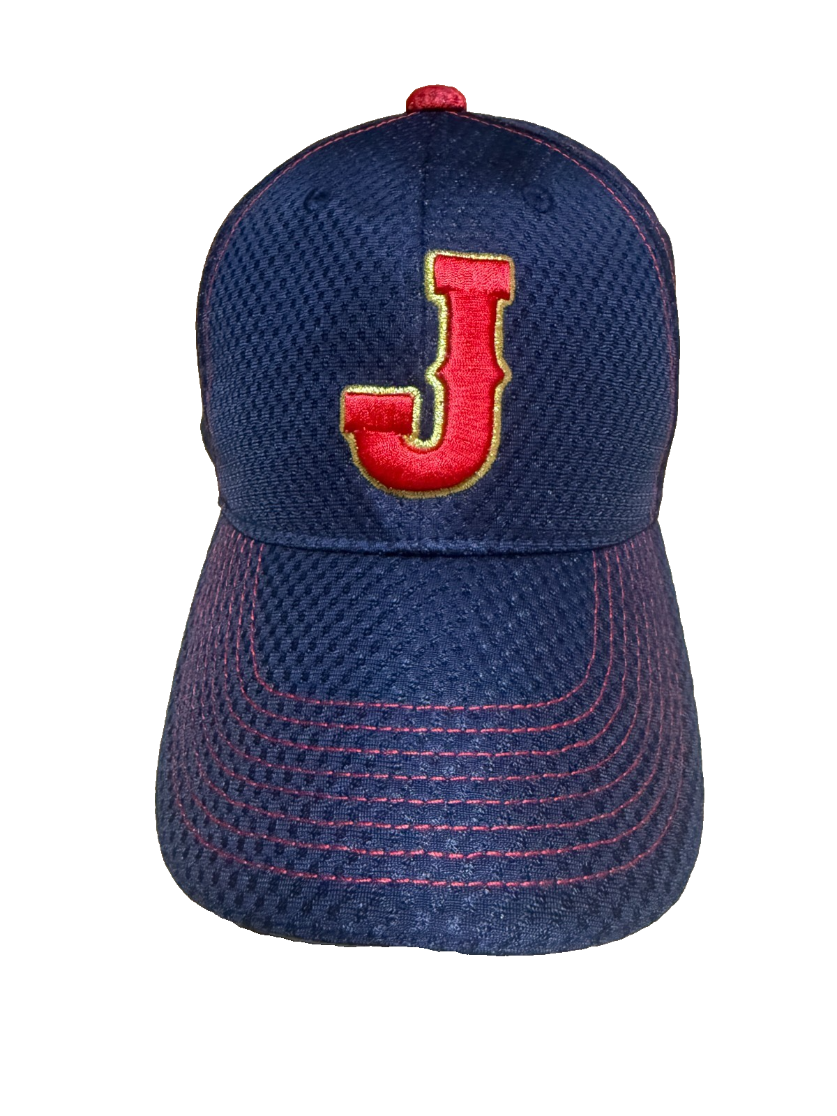 Mizuno Samurai Japan WBC Baseball Cap Navy Gold Trim Adjustable Hat 12JWAX900