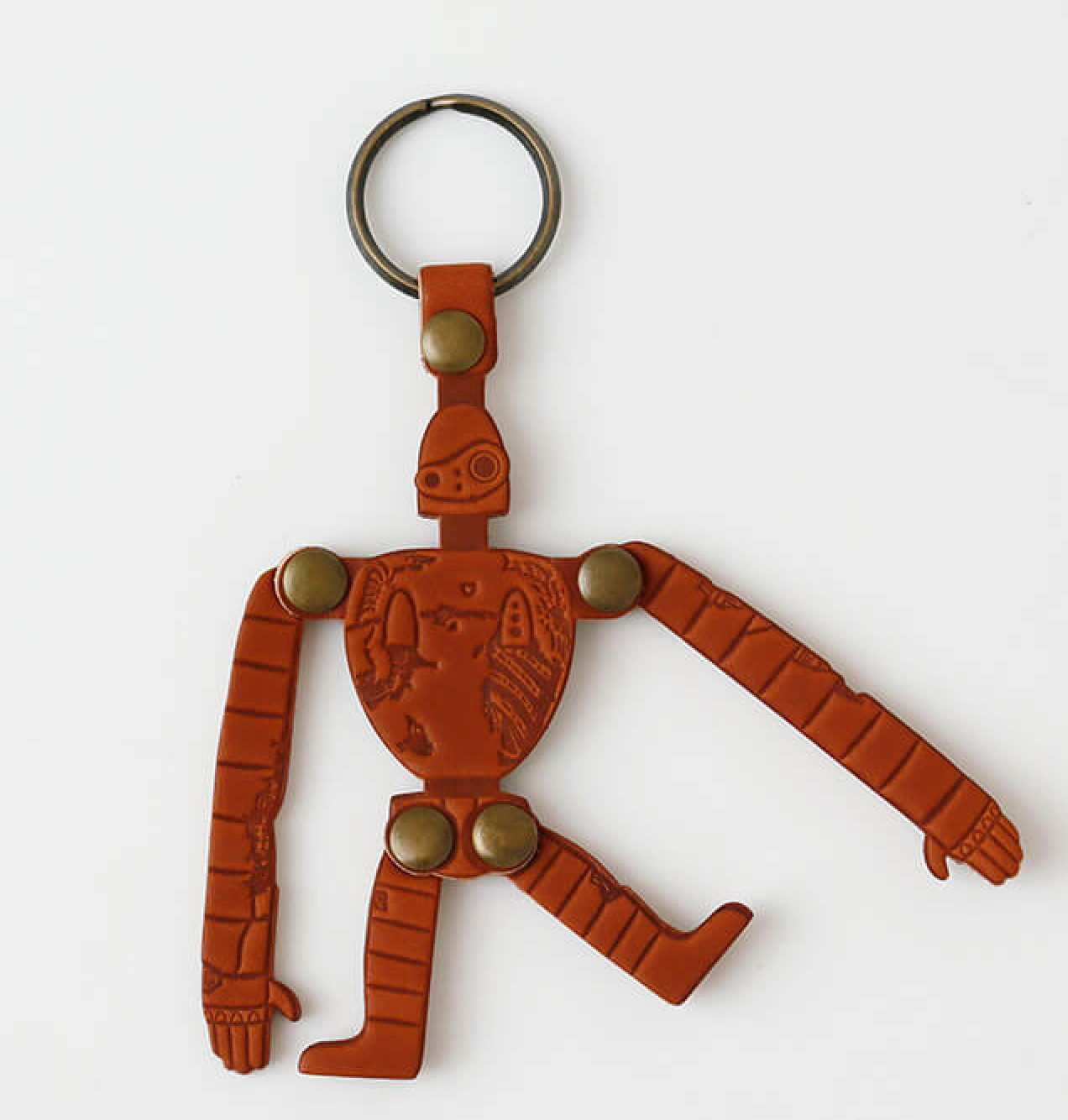 Studio Ghibli Museum Mitaka Exclusive Robot Soldier Leather Keychain Laputa JIL0