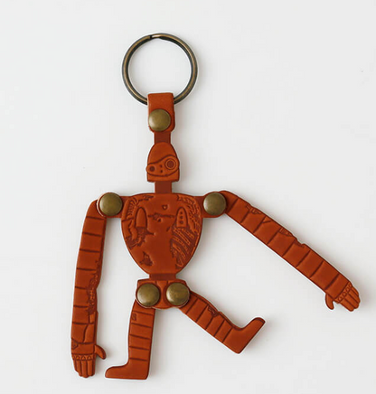 Studio Ghibli Museum Mitaka Exclusive Robot Soldier Leather Keychain Laputa JIL0