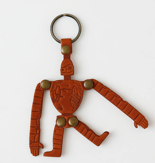 Studio Ghibli Museum Mitaka Exclusive Robot Soldier Leather Keychain Laputa JIL0
