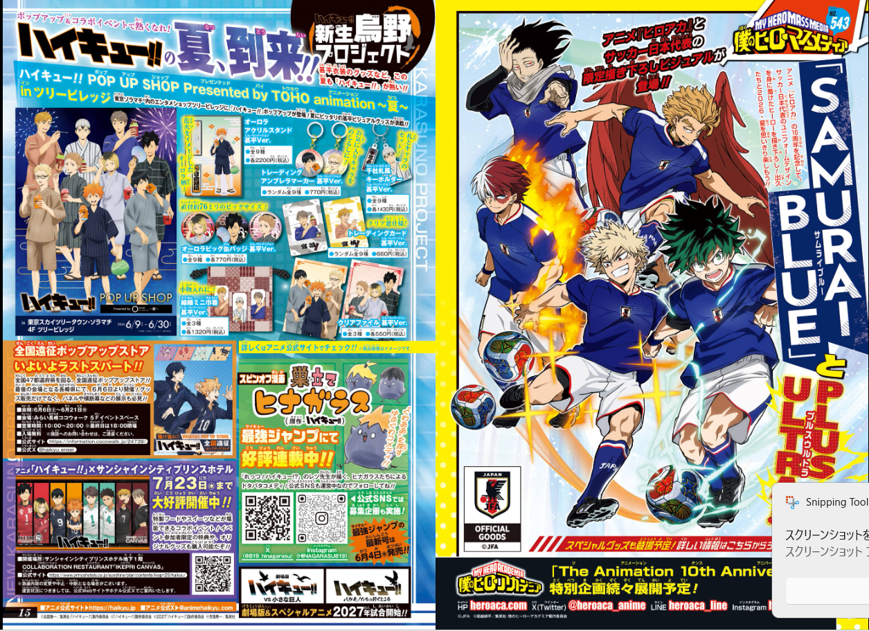 Weekly SHONEN JUMP 2026 No.27 Color cover Samwan Hertz by Ei Yamano From JAPAN12