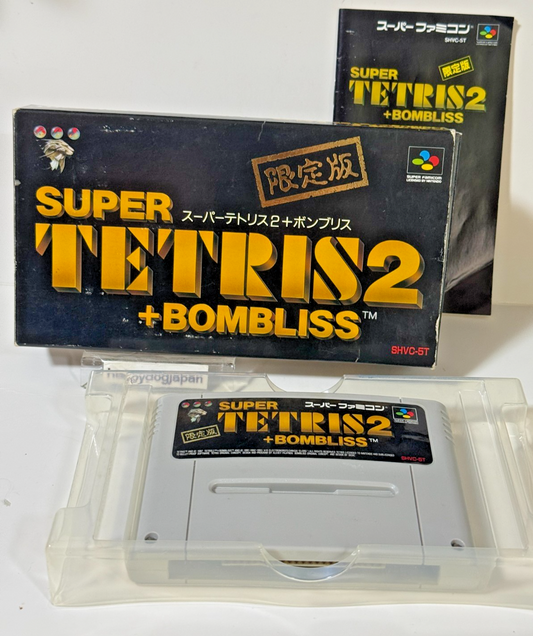 Nintendo Super Famicom SUPER TETRIS2+BOMBLISS limited SNES SFC Japanese Version0