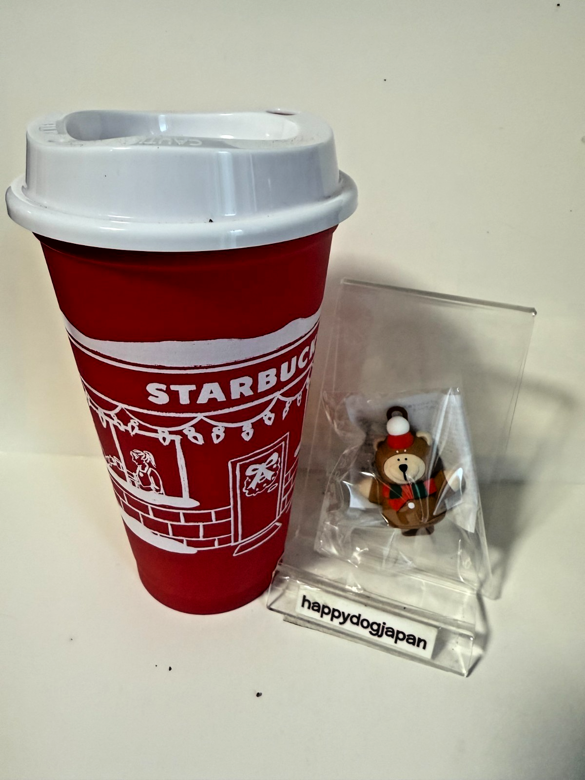 Starbucks Japan Holiday 2025 Reusable Cup 473ml Red & Cap Bearista Kawaii Gift1
