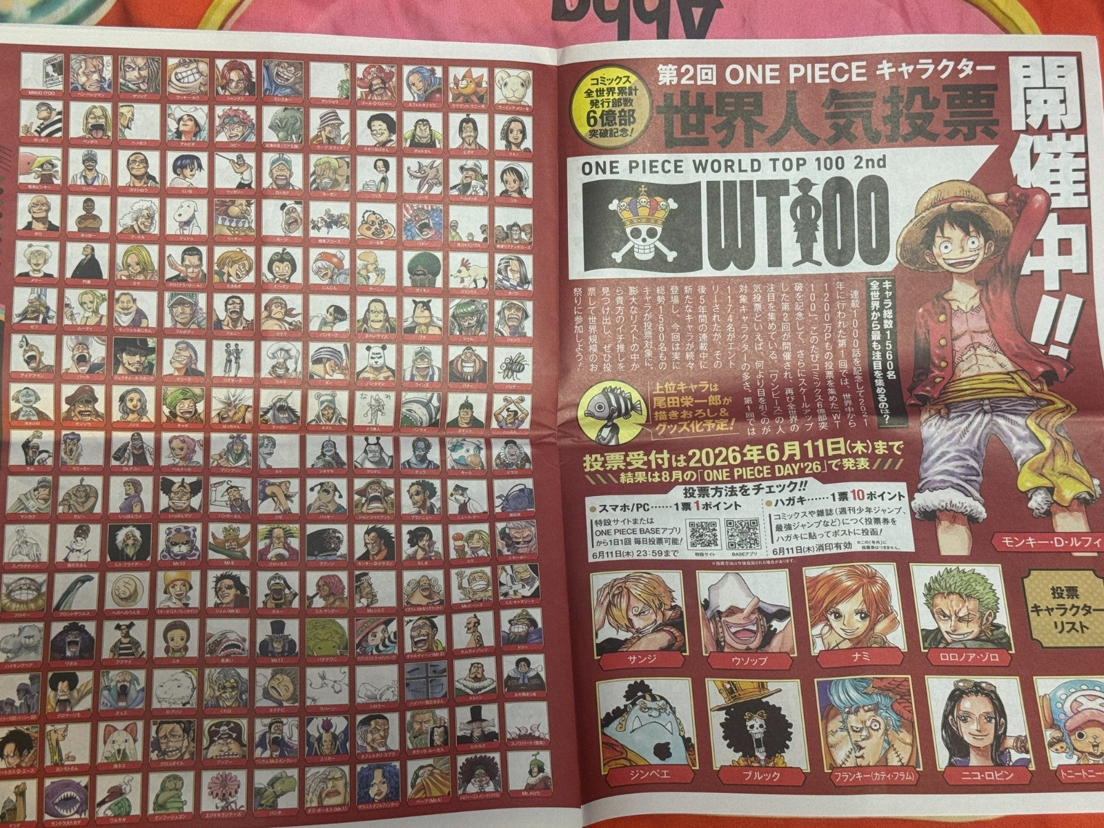 ONE PIECE NEWS Extra Newspaper 6 Billion Copies Commemoration Japan Limited5