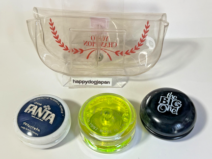 Vintage Coca-Cola Yo-Yo Champion Case 1970s Fanta Russell 1997 Yomega SET JAPAN1