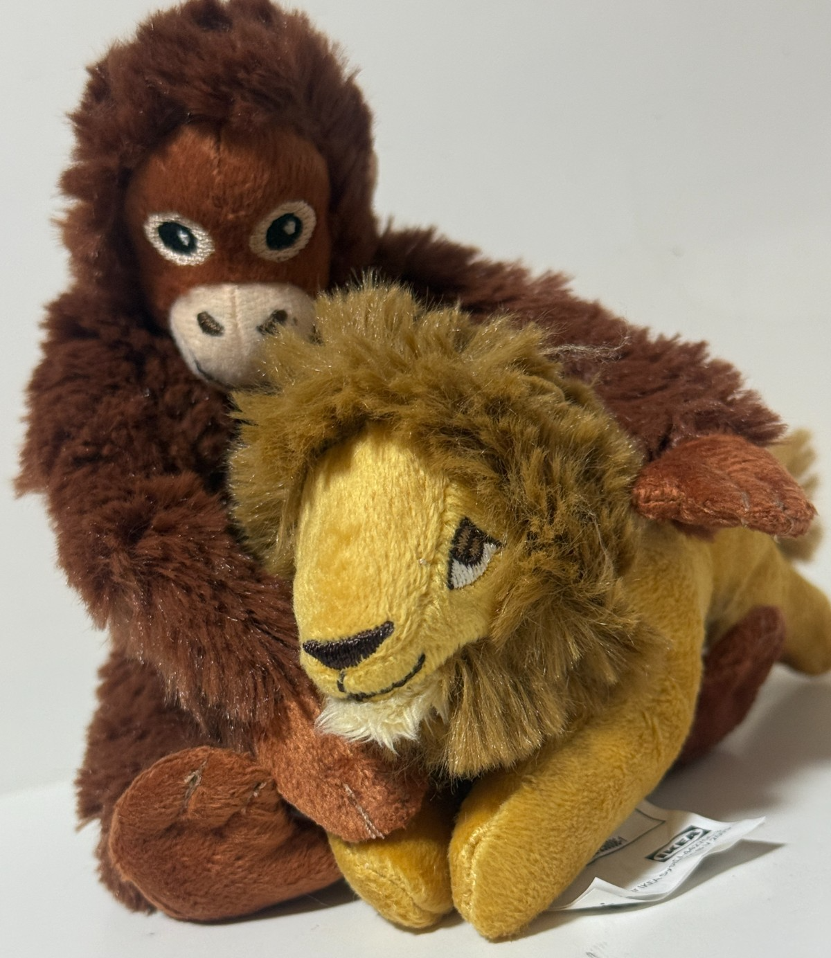 IKEA Orangutan Plush Punch with Lion Plush Jungle Friends Stuffed Toy Set JAPAN0
