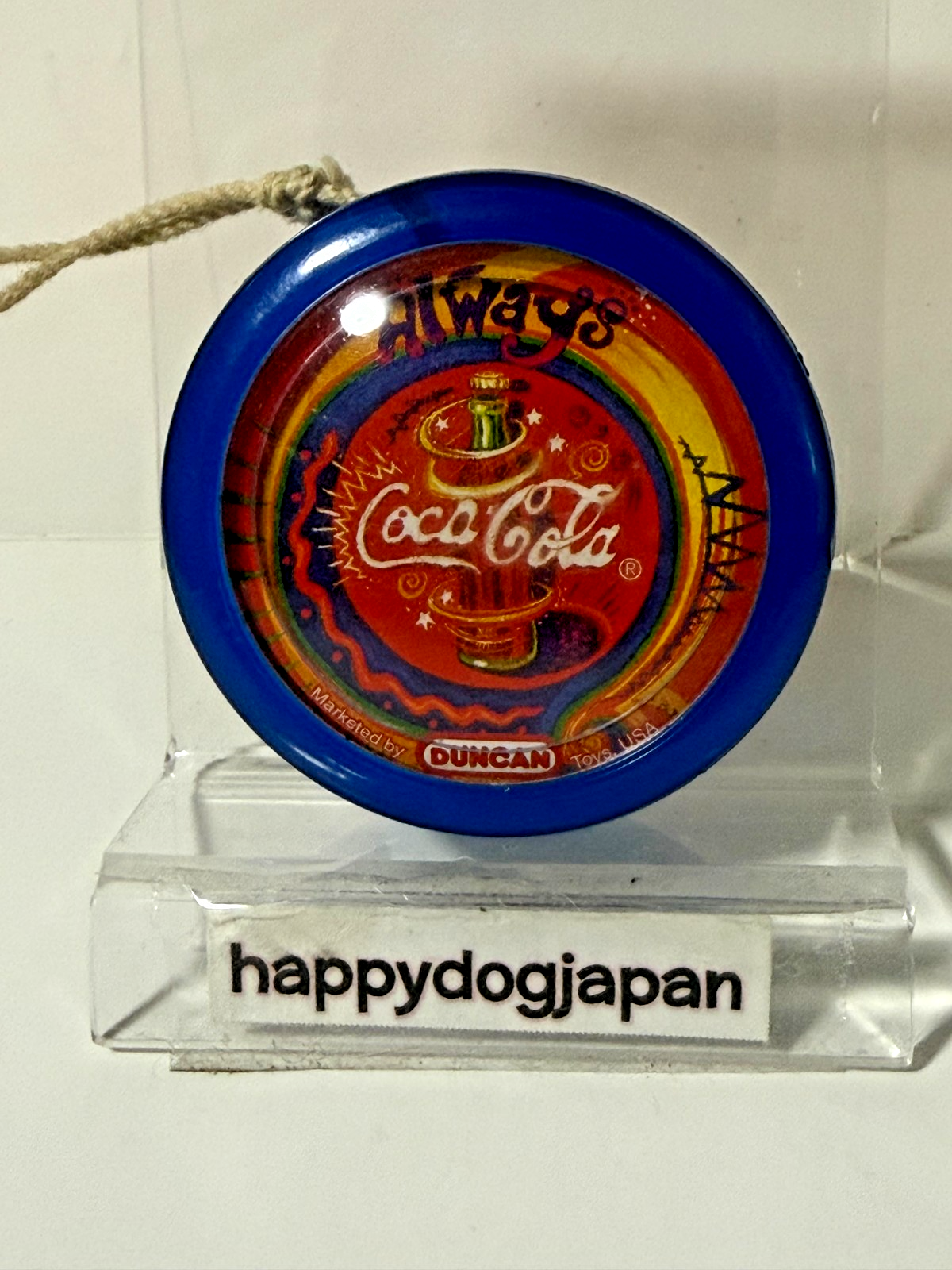 Vintage Always Coca-Cola Duncan Yo-Yo 1993-1995 Soda pattern with bubbles JAPAN0