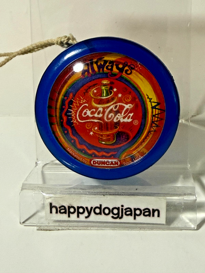 Vintage Always Coca-Cola Duncan Yo-Yo 1993-1995 Soda pattern with bubbles JAPAN0