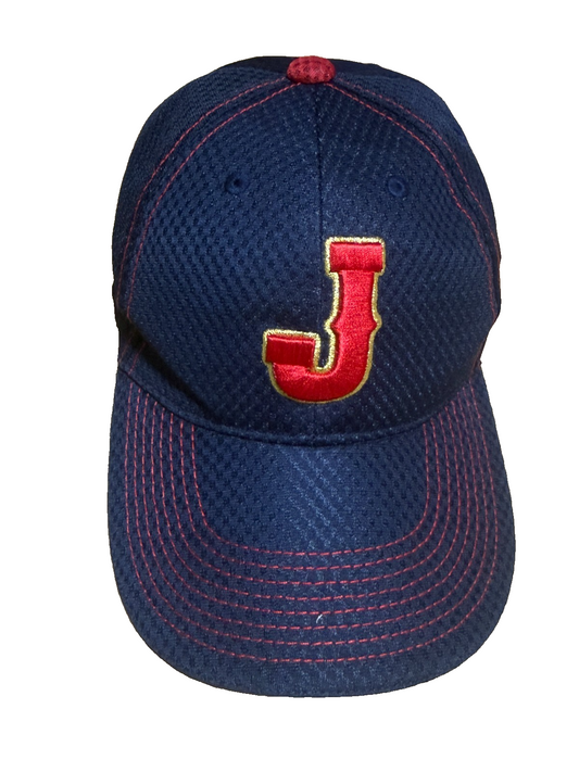 NEW Mizuno Samurai Japan Official Baseball Cap Navy Red Adjustable Hat 12JRBJ210