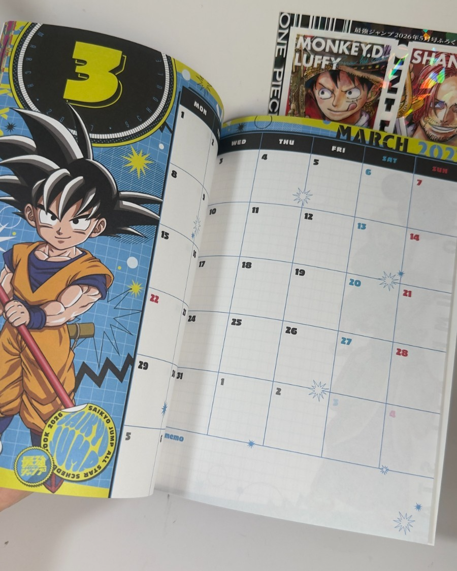Saikyo Jump May 2026 Bonus Only One Piece Sticker Sheet + Anime Cards Set Japan3