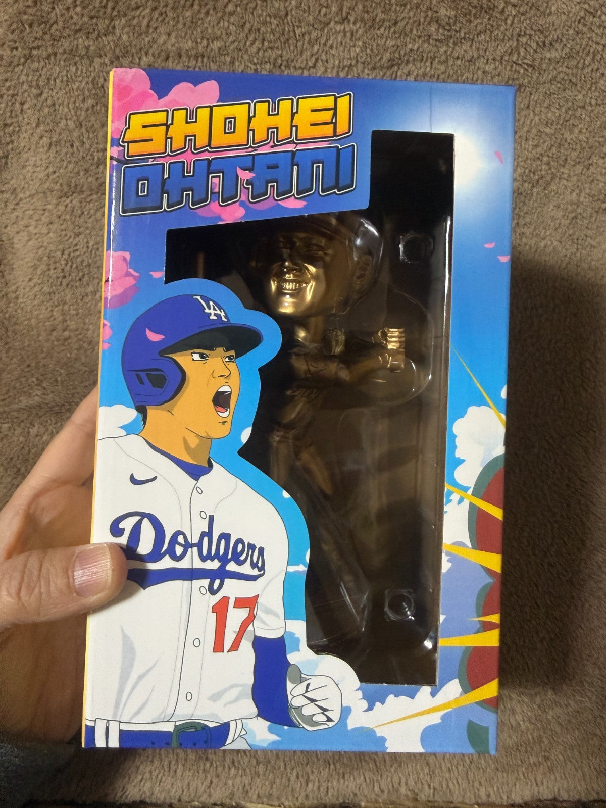 Shohei Ohtani Shohei Ohtani Dodgers Members Only Gold Bobblehead From JAPAN4