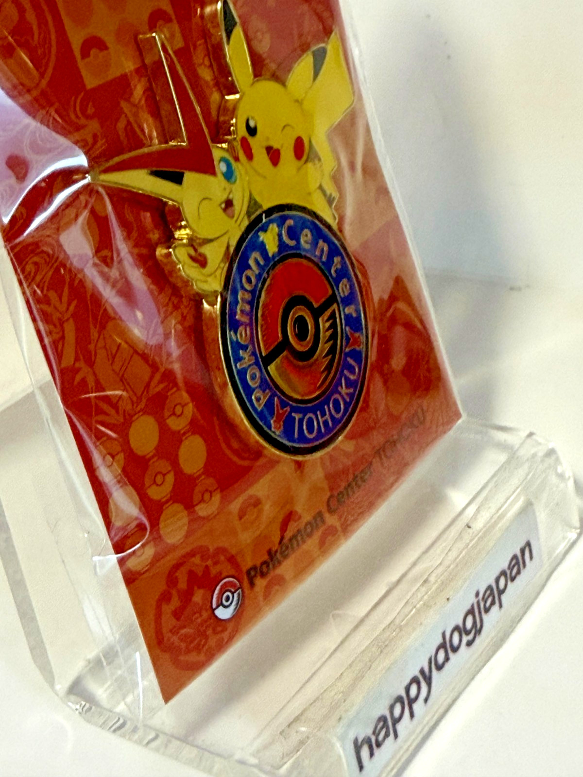 Pokemon Center Japan Limited Pin Skytree Rayquaza Pikachu & Tohoku Victini Badge4