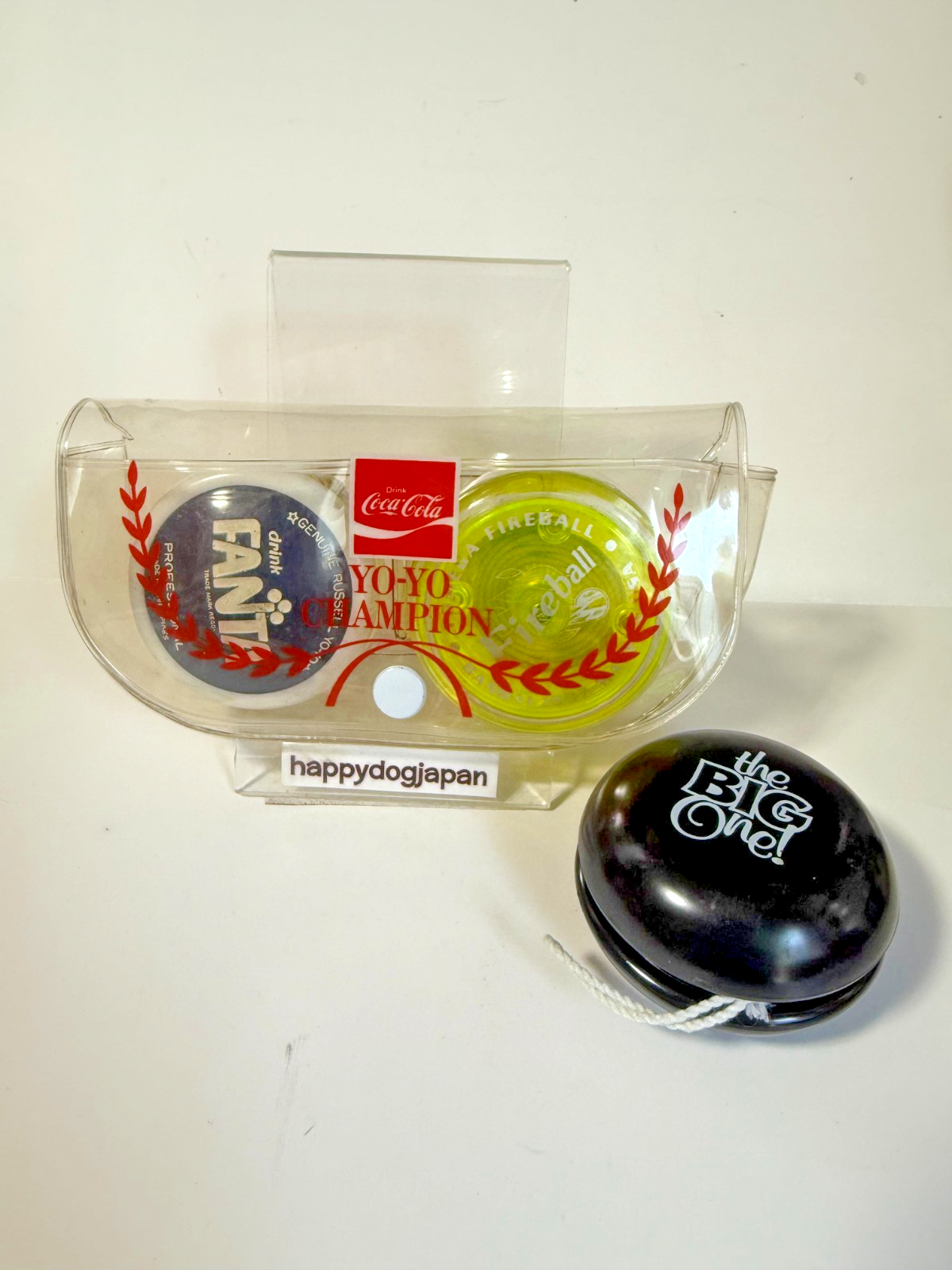 Vintage Coca-Cola Yo-Yo Champion Case 1970s Fanta Russell 1997 Yomega SET JAPAN2