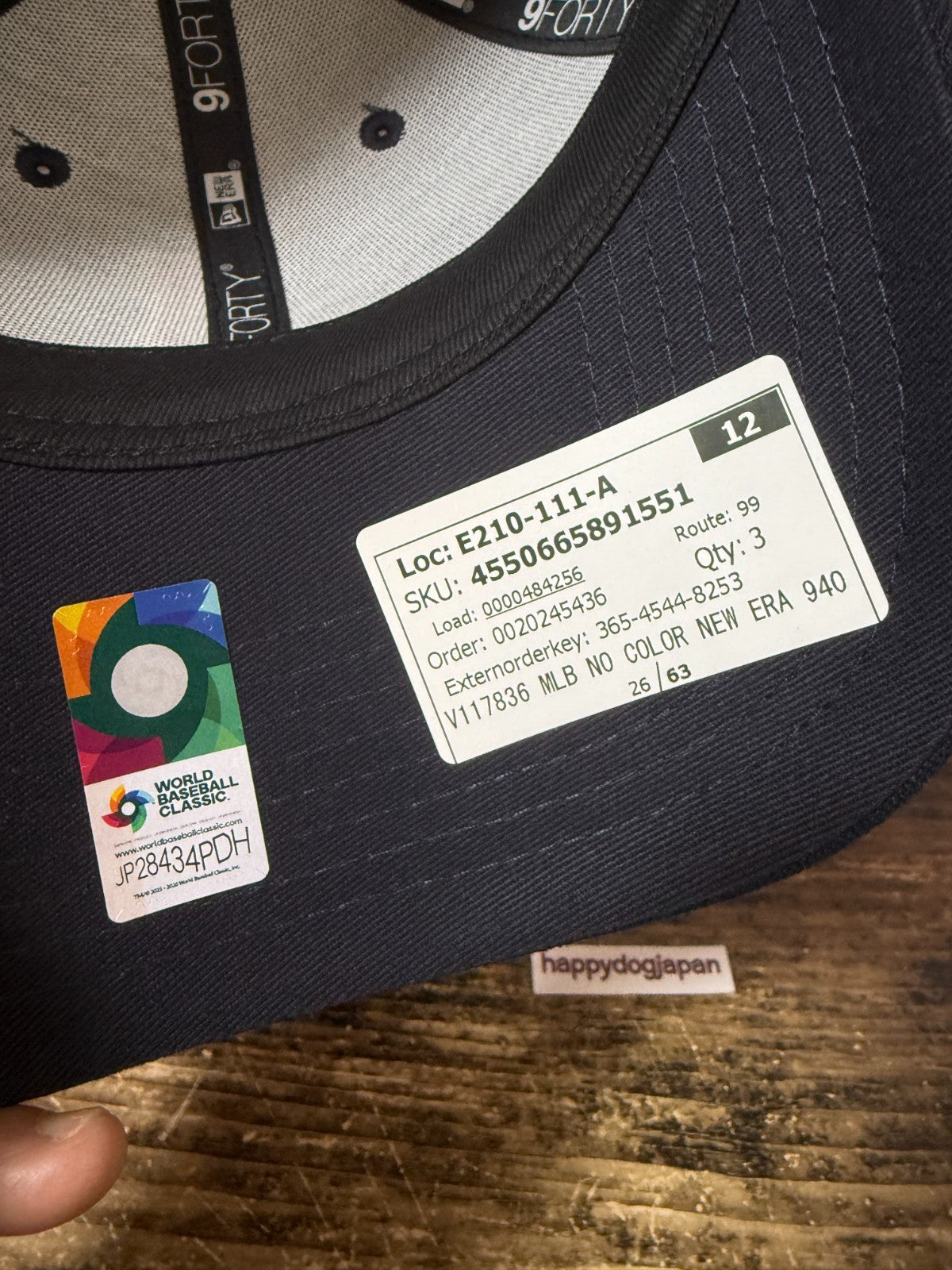 MLB Official NEW ERA 9 Forty Baseball Cap embroidery Logo WBC Samurai Japan12
