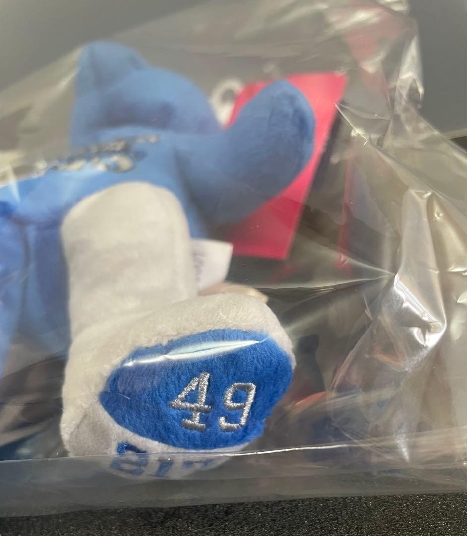 Shohei Ohtani Dodgers 2024 Team Bear Can Sit Plush Toy Embroidered 49/217 JAPAN2