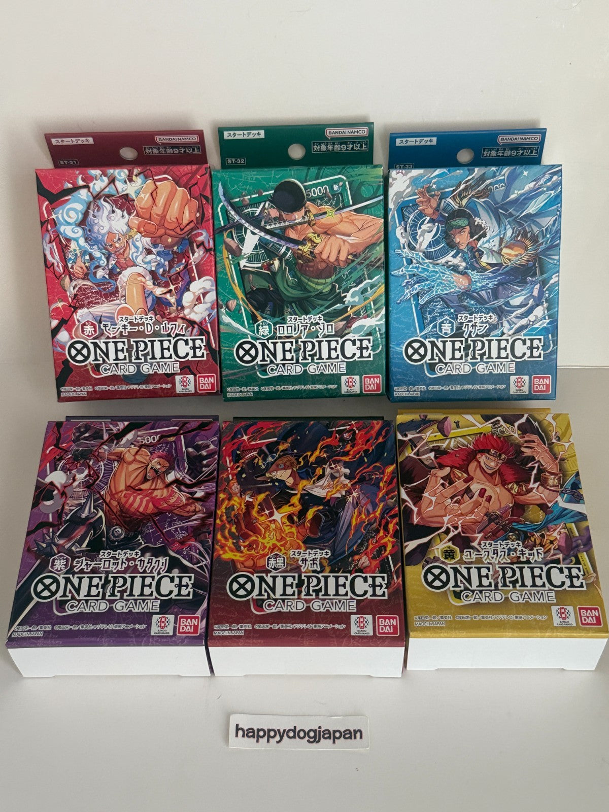 ONE PIECE Start Deck ST-31,ST-32,ST-33,ST-34,ST-35,ST-36 Set of 6 From JAPAN0